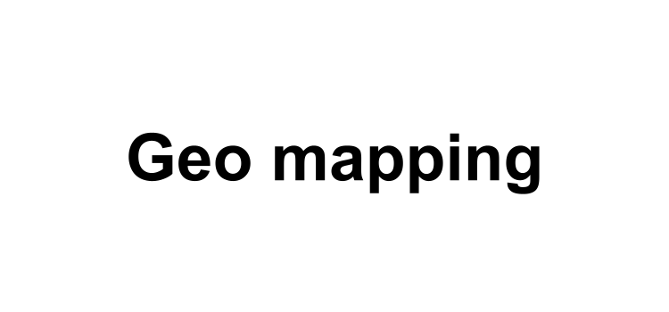 Geo mapping